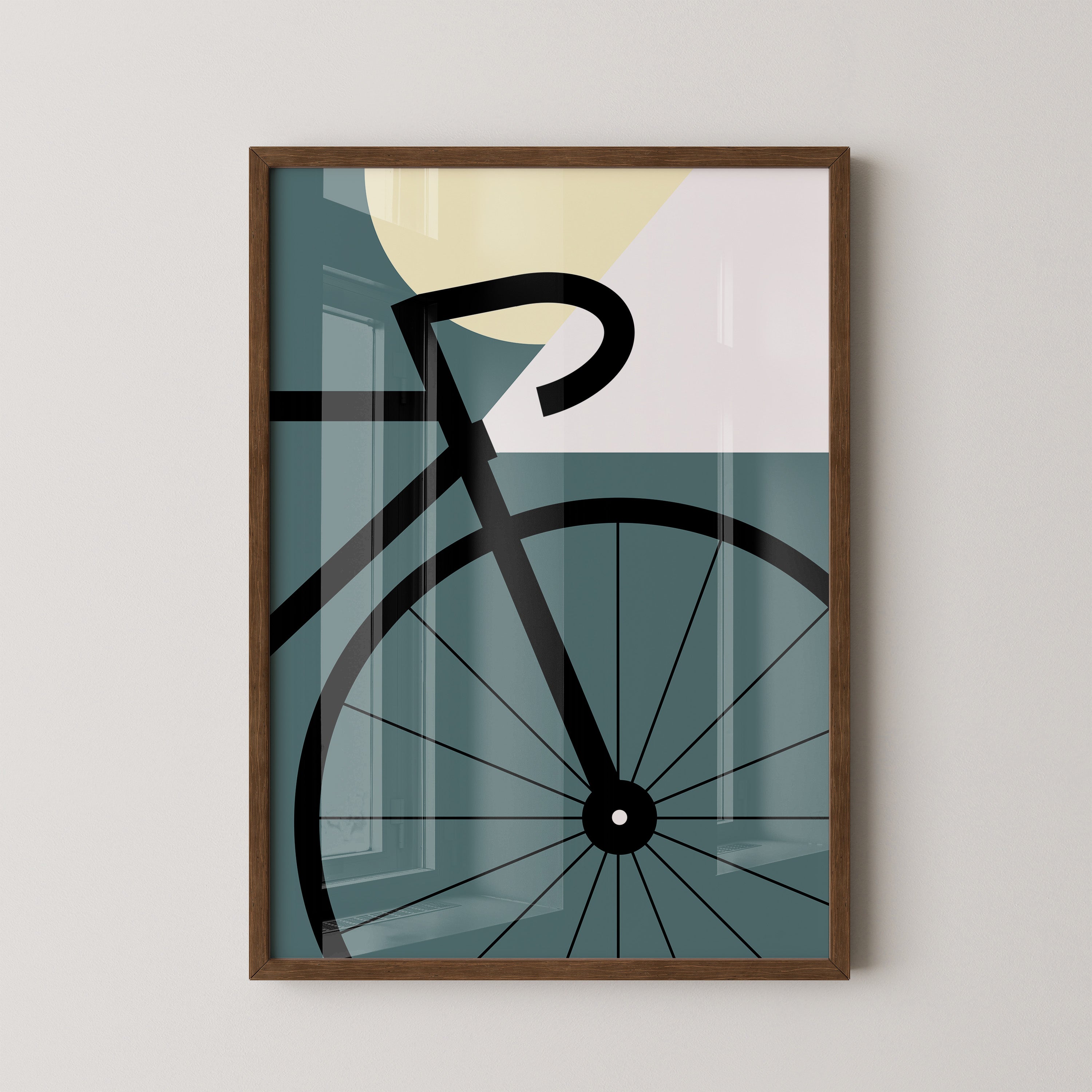 Fahrrad Minimalistisch Geometrisch