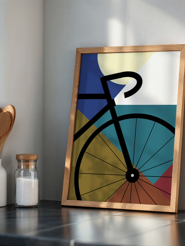 Fahrrad Abstrakt Formenspiel