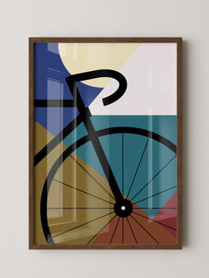 Fahrrad Abstrakt Formenspiel