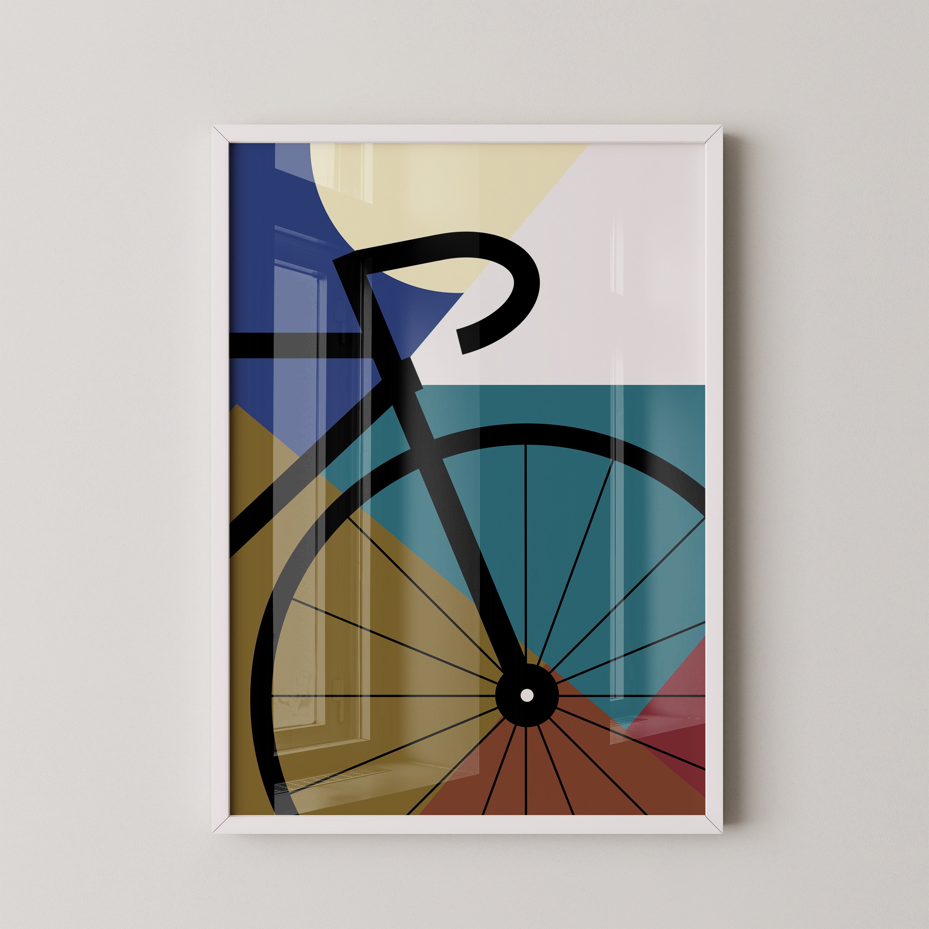 Fahrrad Abstrakt Formenspiel