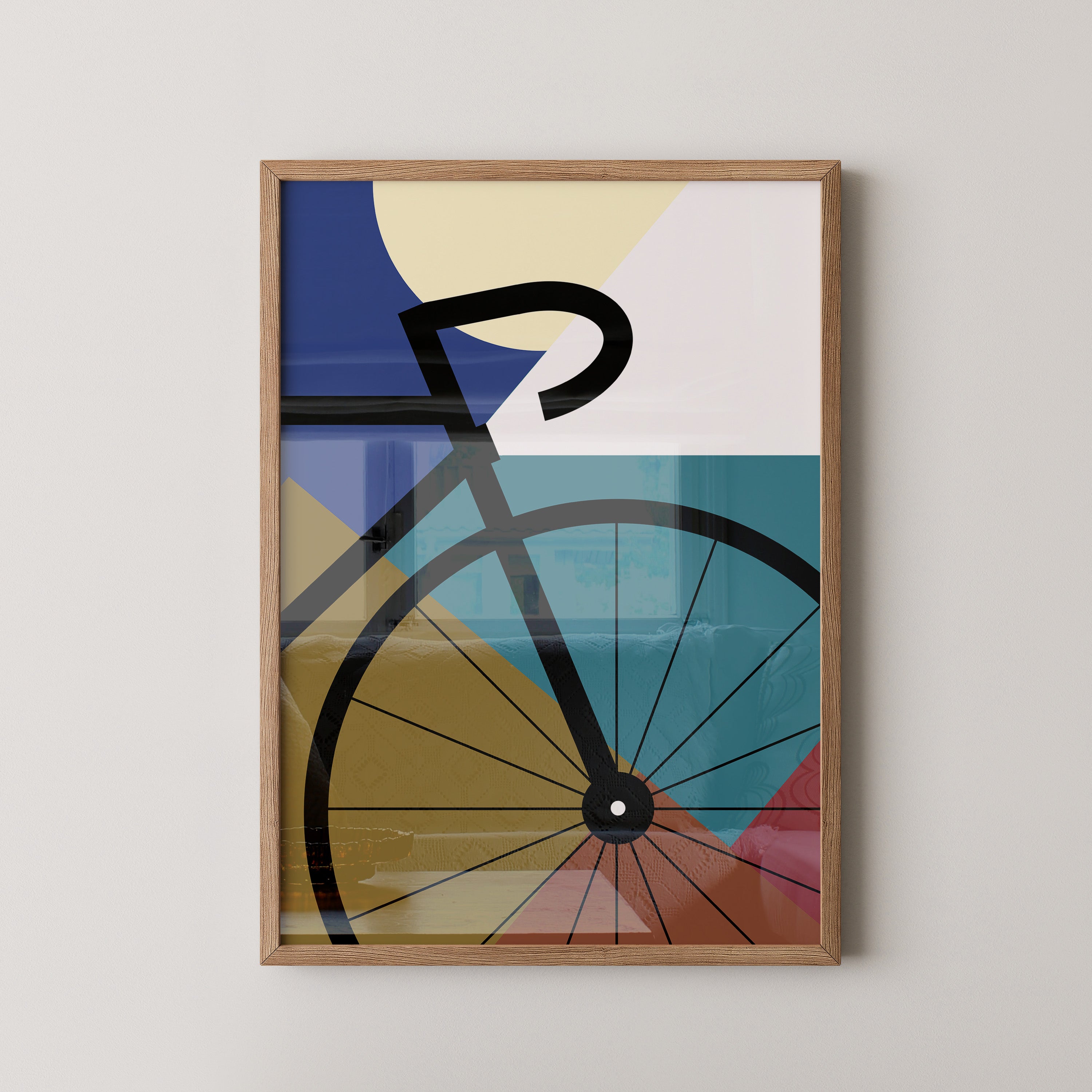 Fahrrad Abstrakt Formenspiel