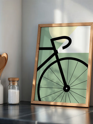 Fahrrad Grafik minimalistisch