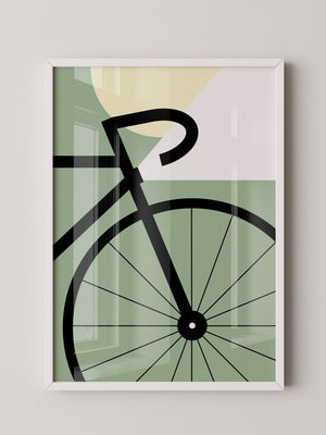 Fahrrad Grafik minimalistisch
