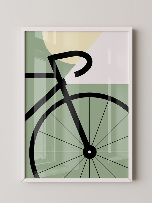 Fahrrad Grafik minimalistisch