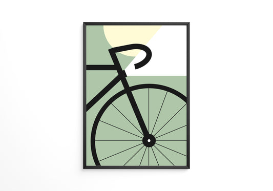 Fahrrad Grafik minimalistisch