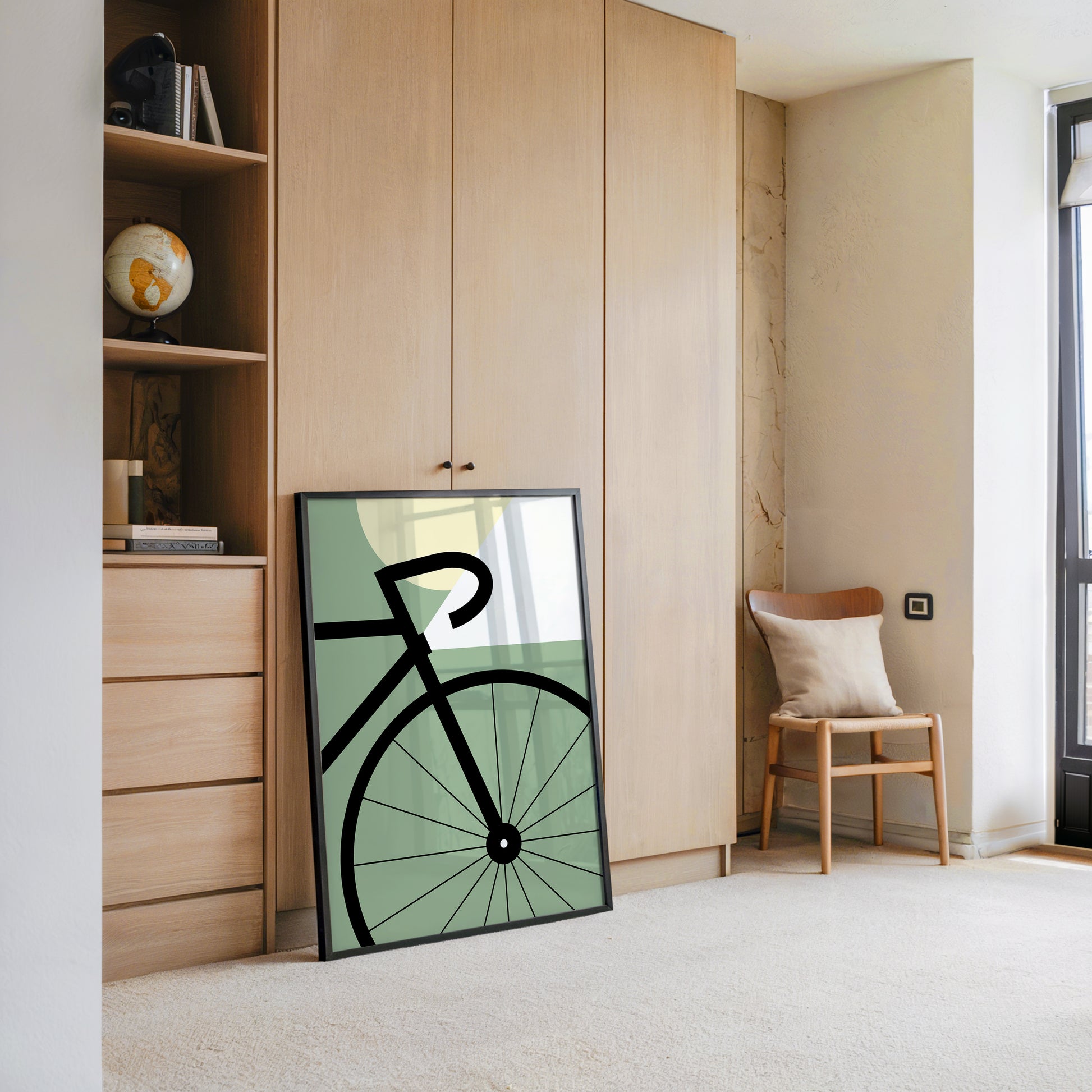 Fahrrad Grafik minimalistisch