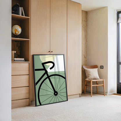 Fahrrad Grafik minimalistisch