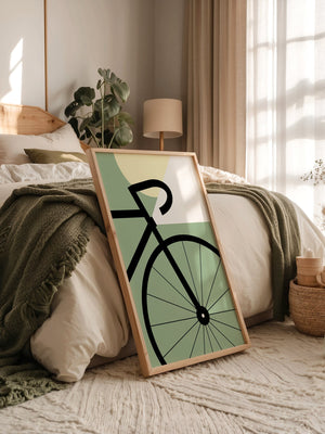 Fahrrad Grafik minimalistisch