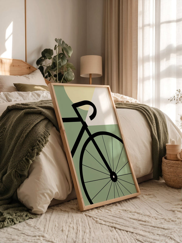 Fahrrad Grafik minimalistisch