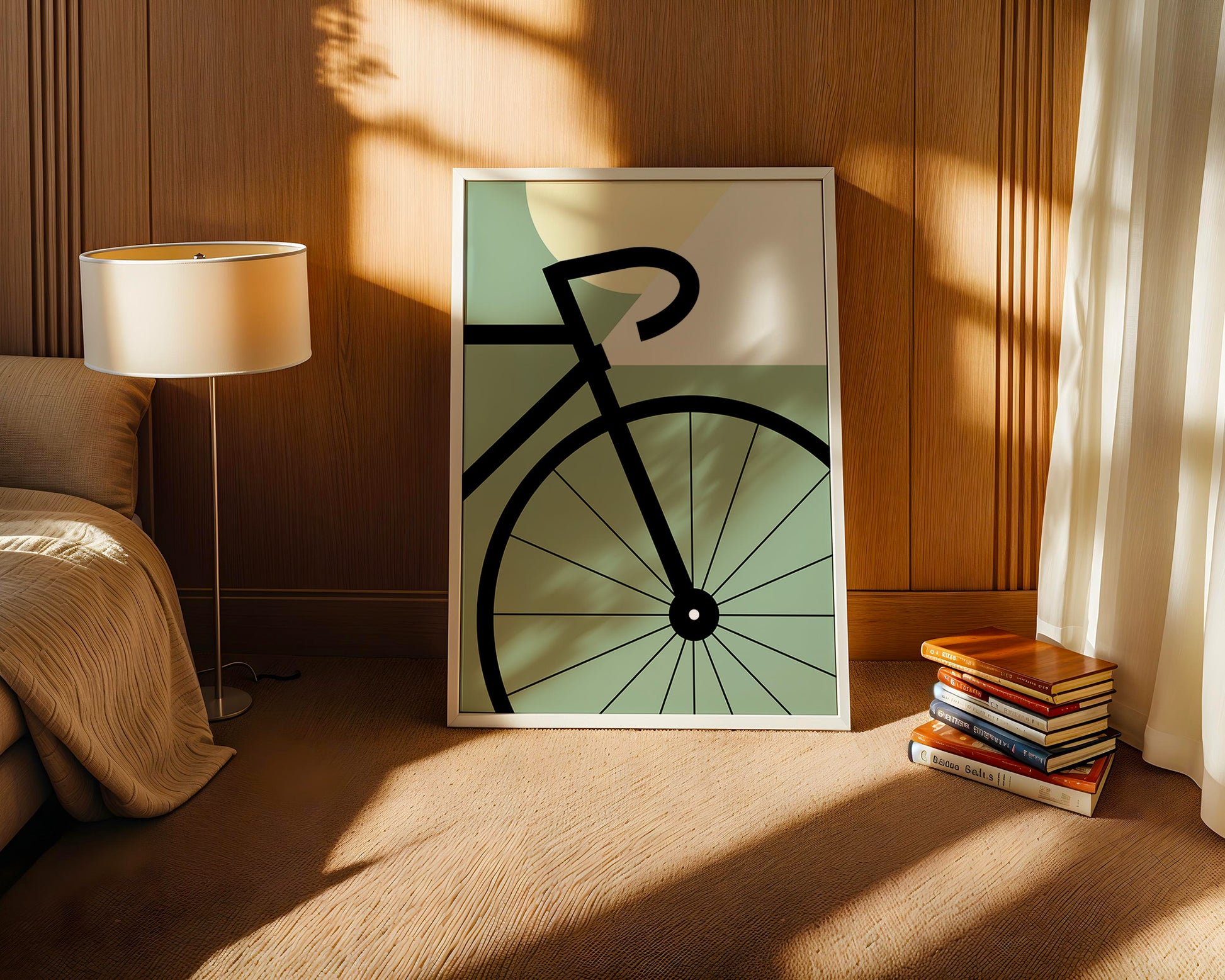 Fahrrad Grafik minimalistisch
