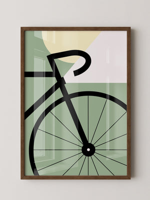 Fahrrad Grafik minimalistisch