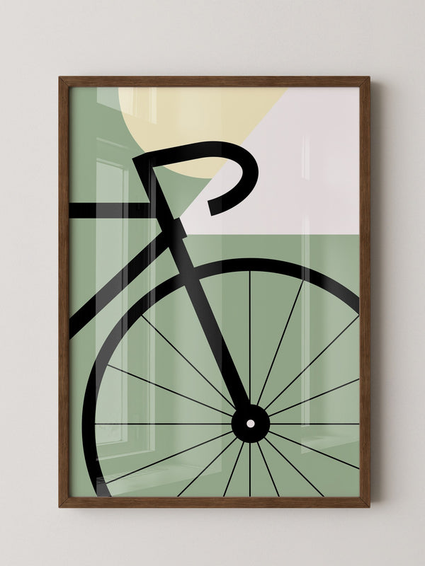 Fahrrad Grafik minimalistisch