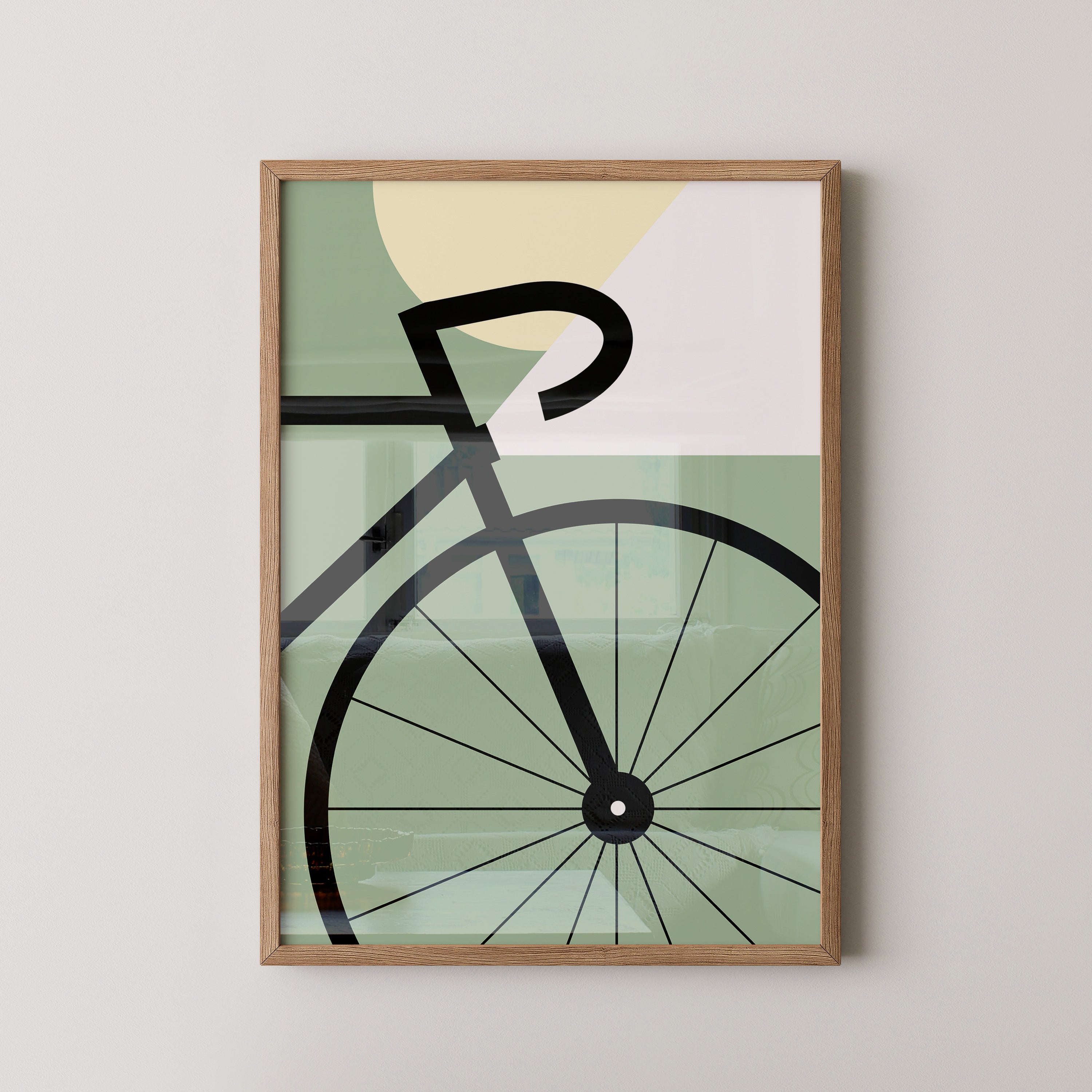 Fahrrad Grafik minimalistisch