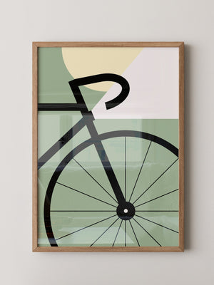 Fahrrad Grafik minimalistisch
