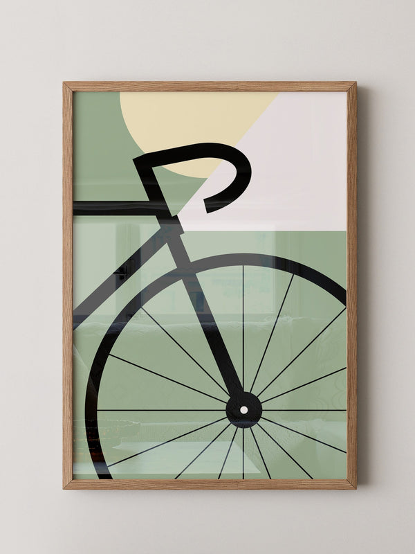 Fahrrad Grafik minimalistisch