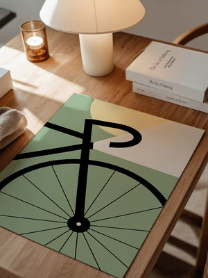 Fahrrad Grafik minimalistisch