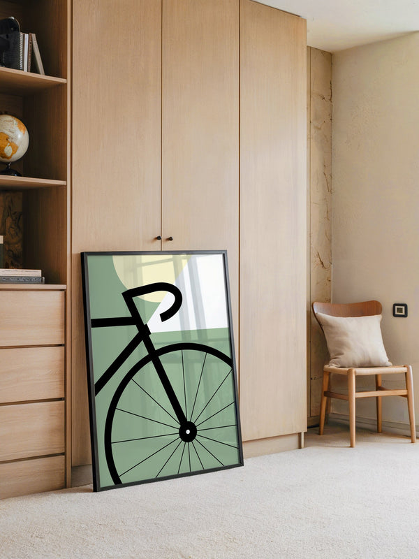 Fahrrad Grafik minimalistisch