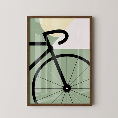 Fahrrad Grafik minimalistisch