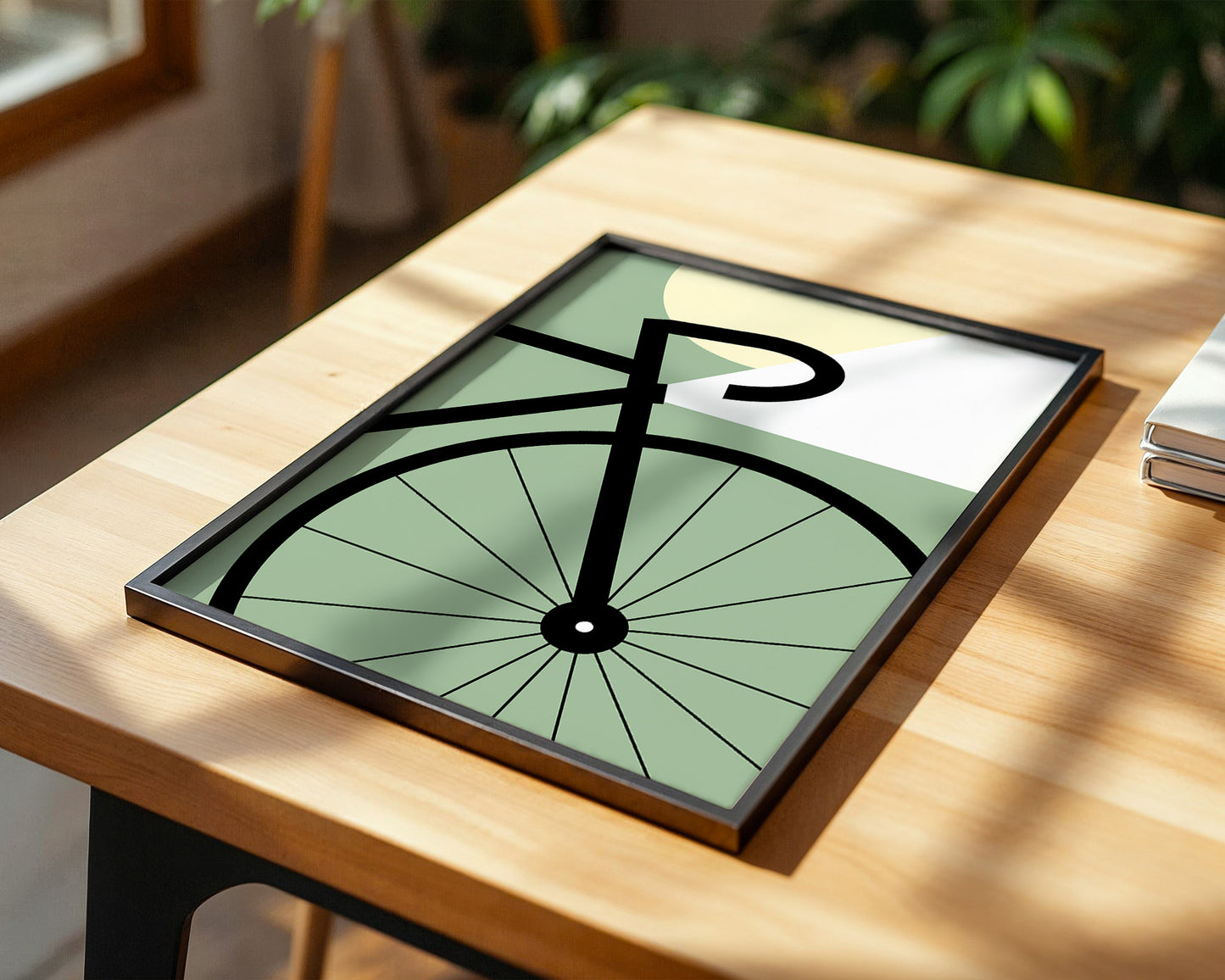 Fahrrad Grafik minimalistisch