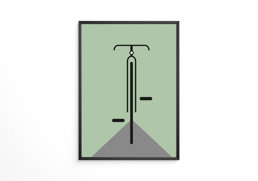 Rad minimalistisch Grün