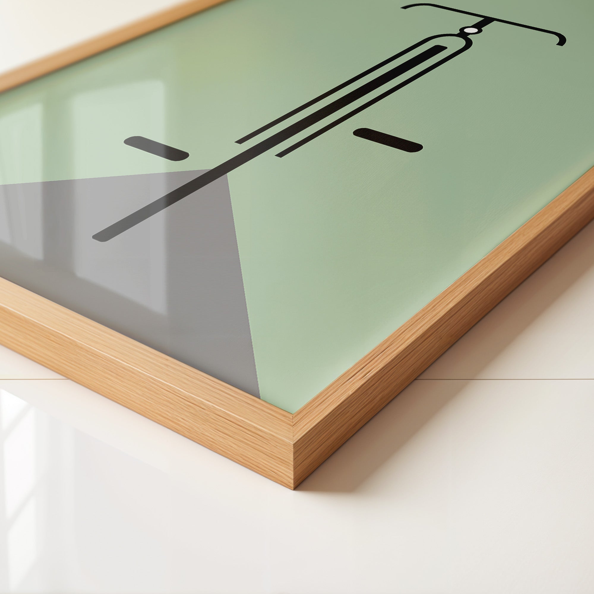 Rad minimalistisch Grün