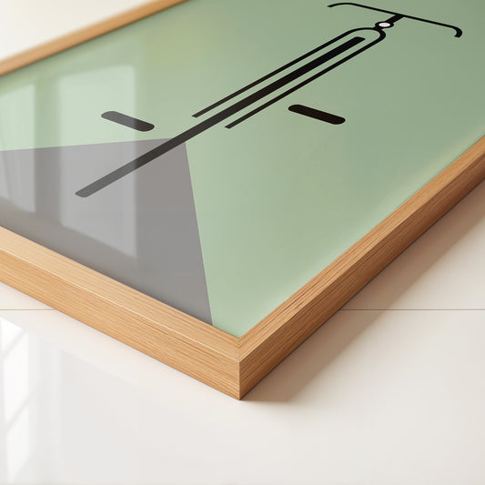 Rad minimalistisch Grün