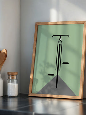 Rad minimalistisch Grün