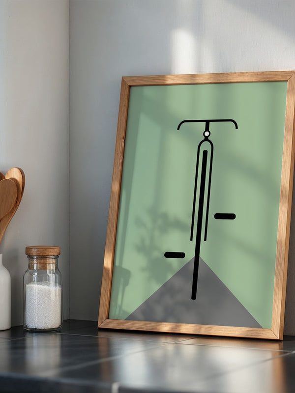 Rad minimalistisch Grün
