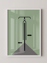 Rad minimalistisch Grün
