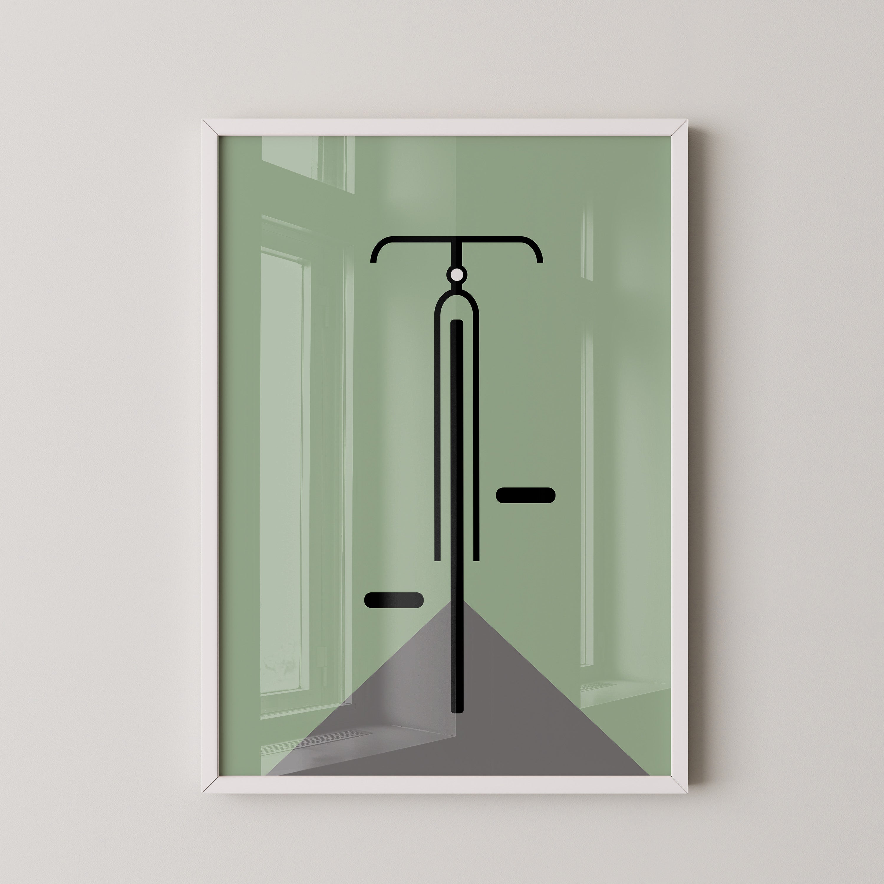 Rad minimalistisch Grün