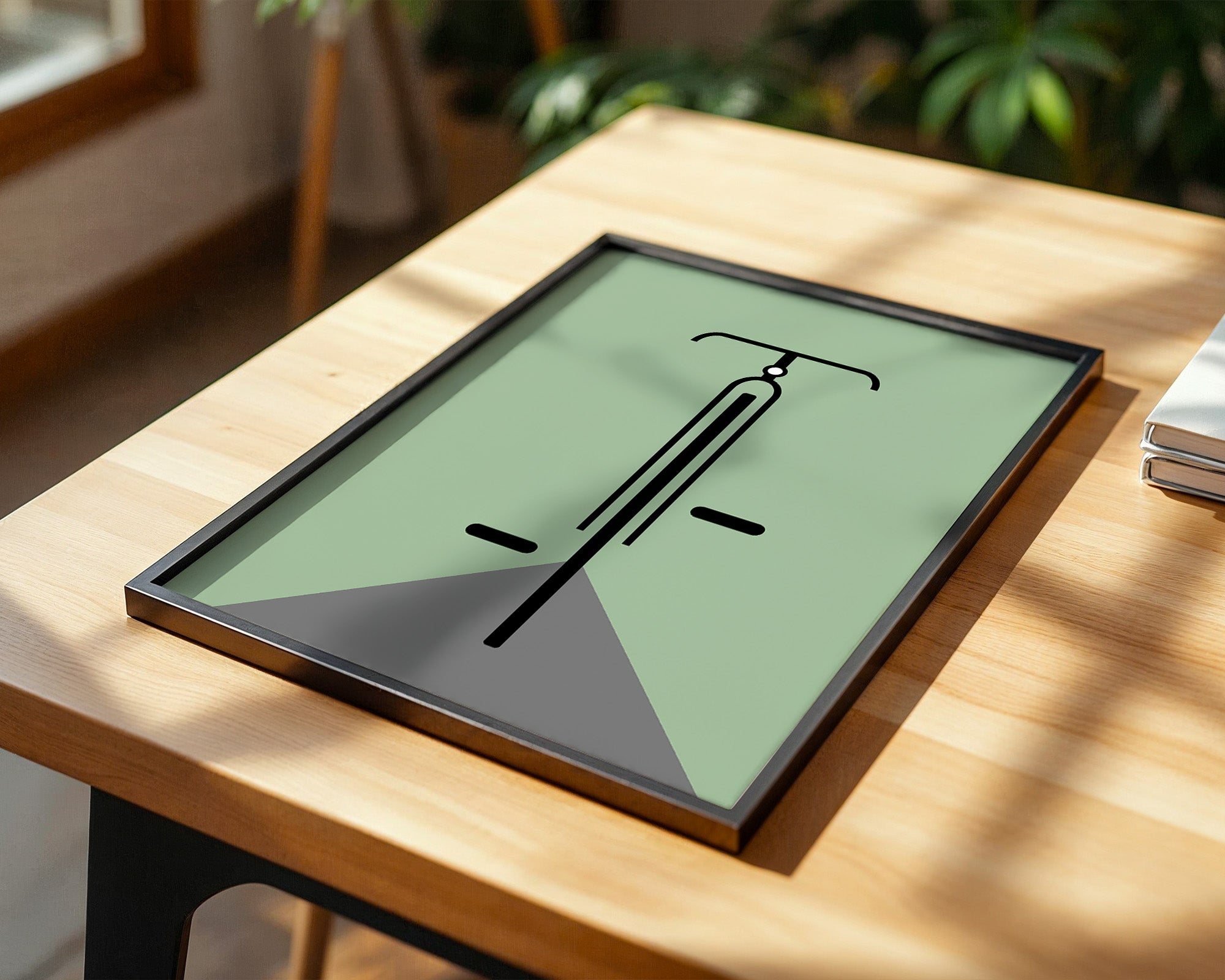 Rad minimalistisch Grün