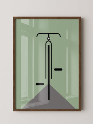 Rad minimalistisch Grün