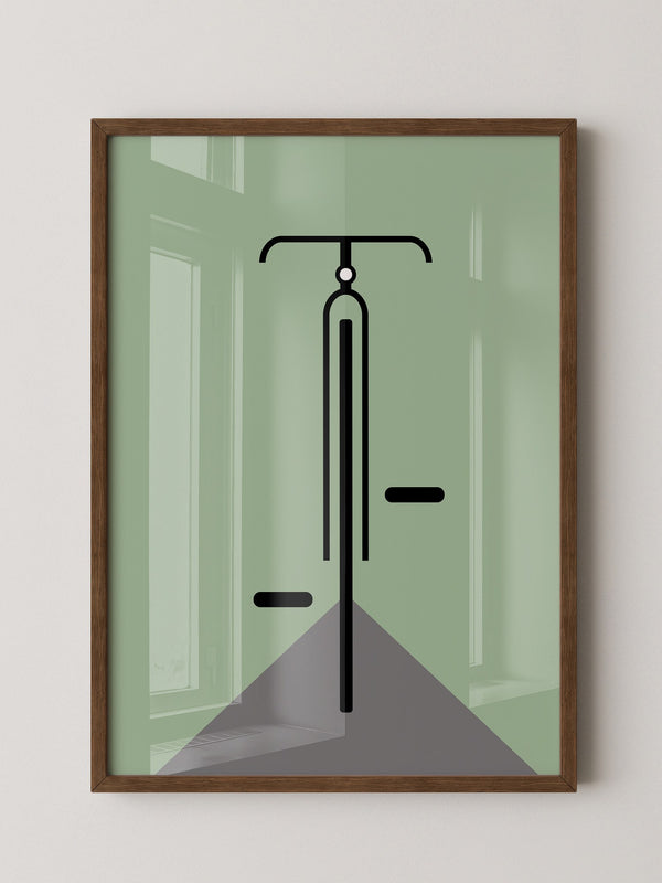 Rad minimalistisch Grün
