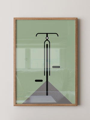 Rad minimalistisch Grün