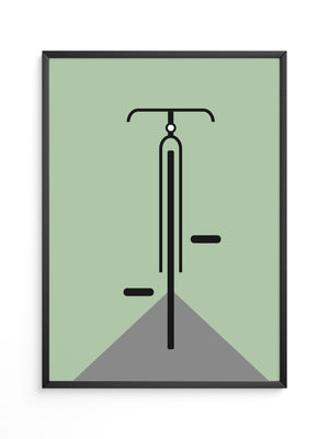 Rad minimalistisch Grün