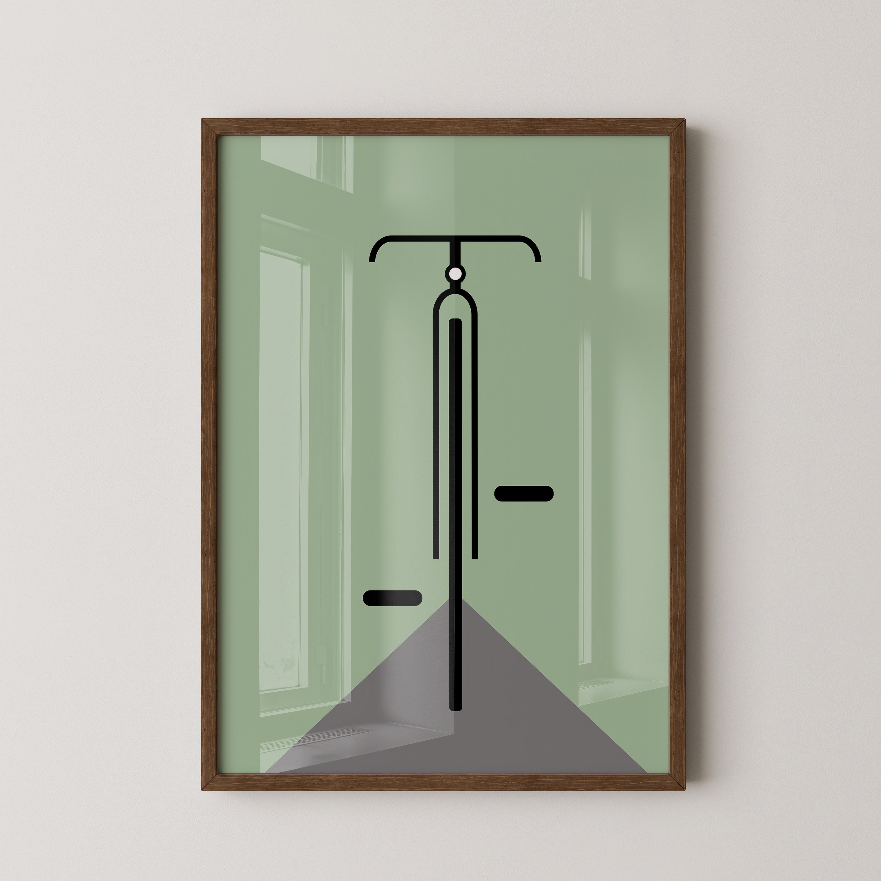 Rad minimalistisch Grün