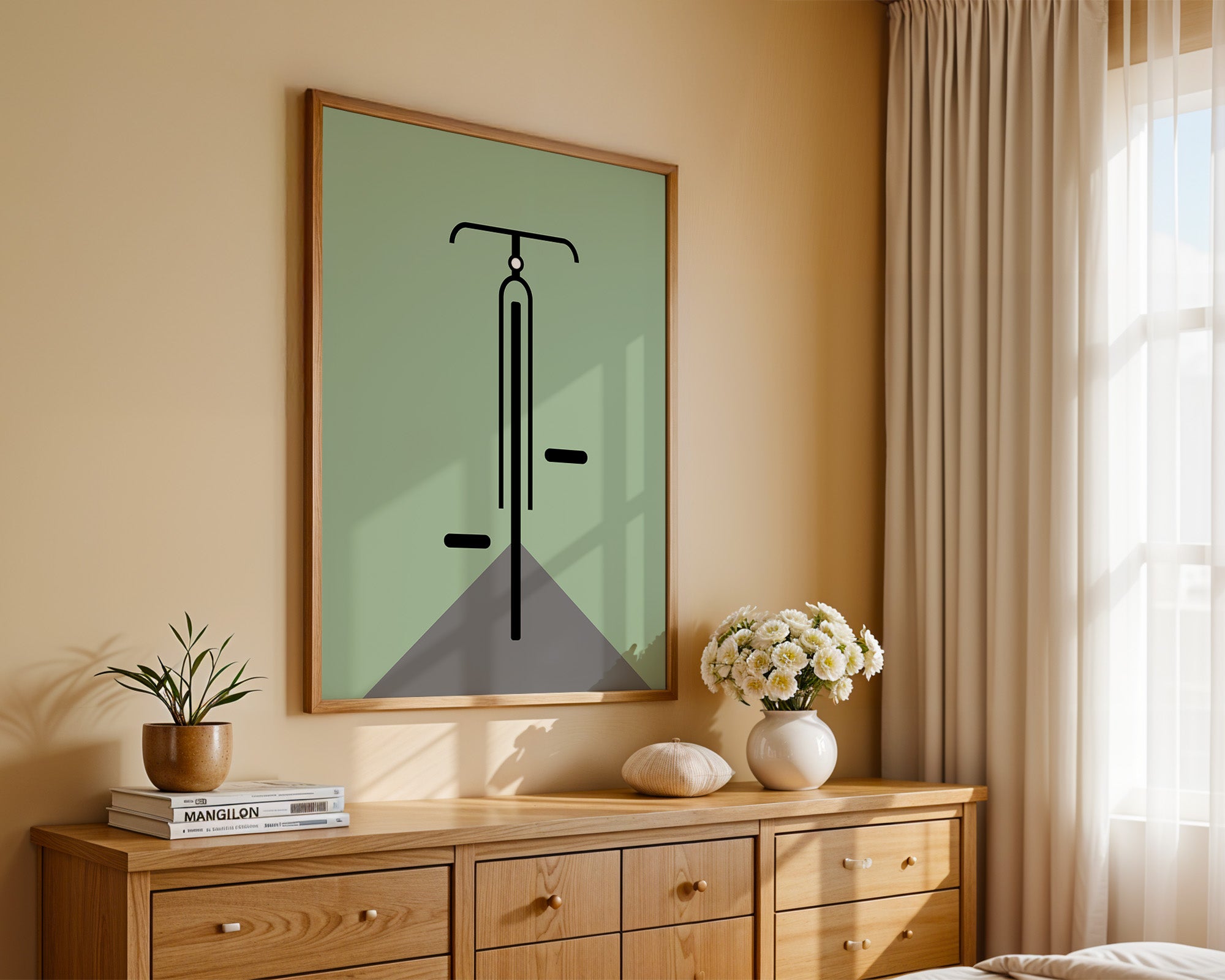 Rad minimalistisch Grün