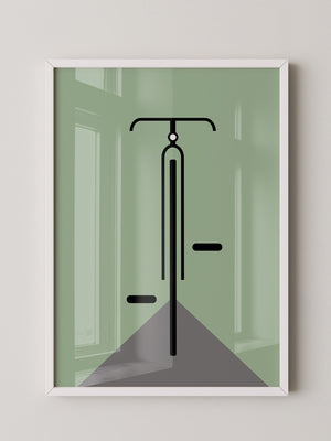Rad minimalistisch Grün
