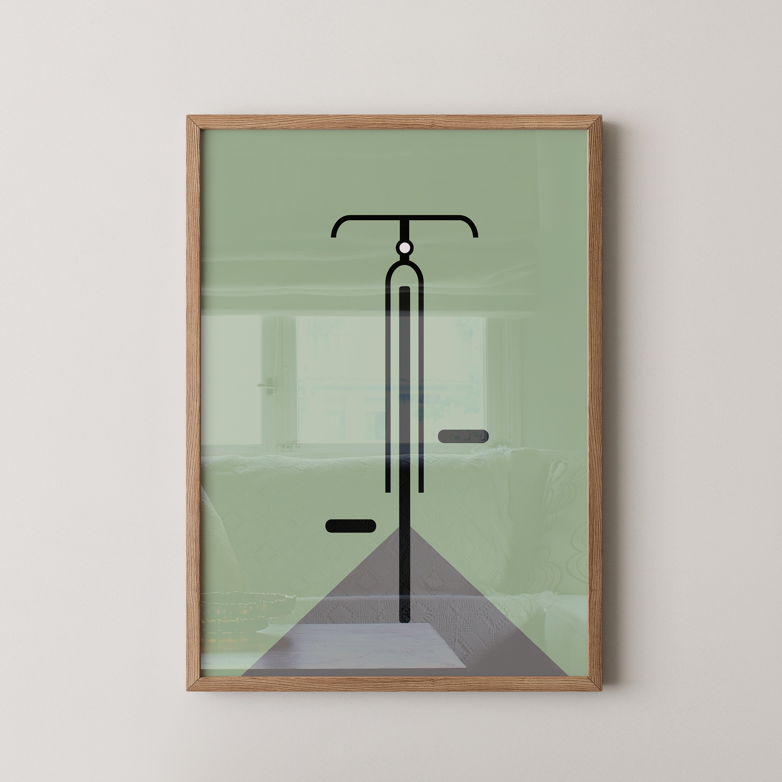 Rad minimalistisch Grün