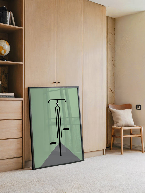 Rad minimalistisch Grün
