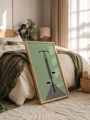 Rad minimalistisch Grün