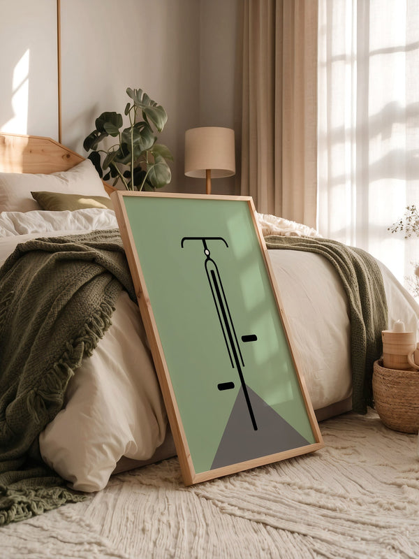 Rad minimalistisch Grün