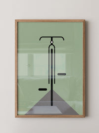 Rad minimalistisch Grün
