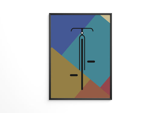 Fahrrad Geometrie Farbmix