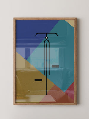 Fahrrad Geometrie Farbmix