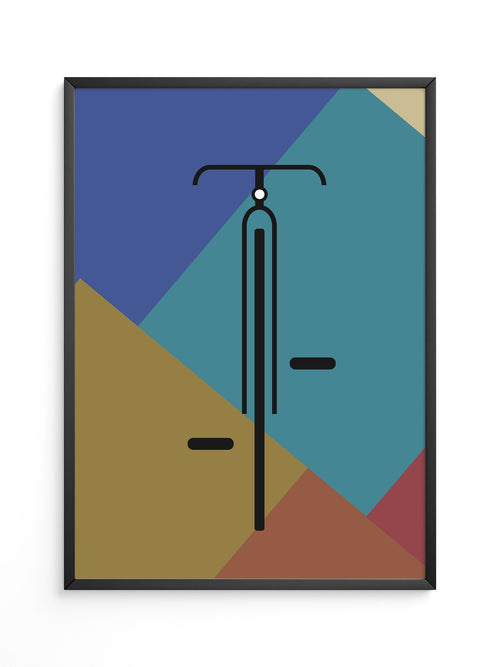 Fahrrad Geometrie Farbmix