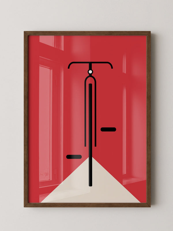 Fahrrad Grafik minimalistisch