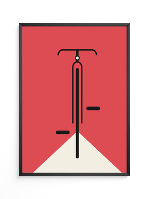 Fahrrad Grafik minimalistisch
