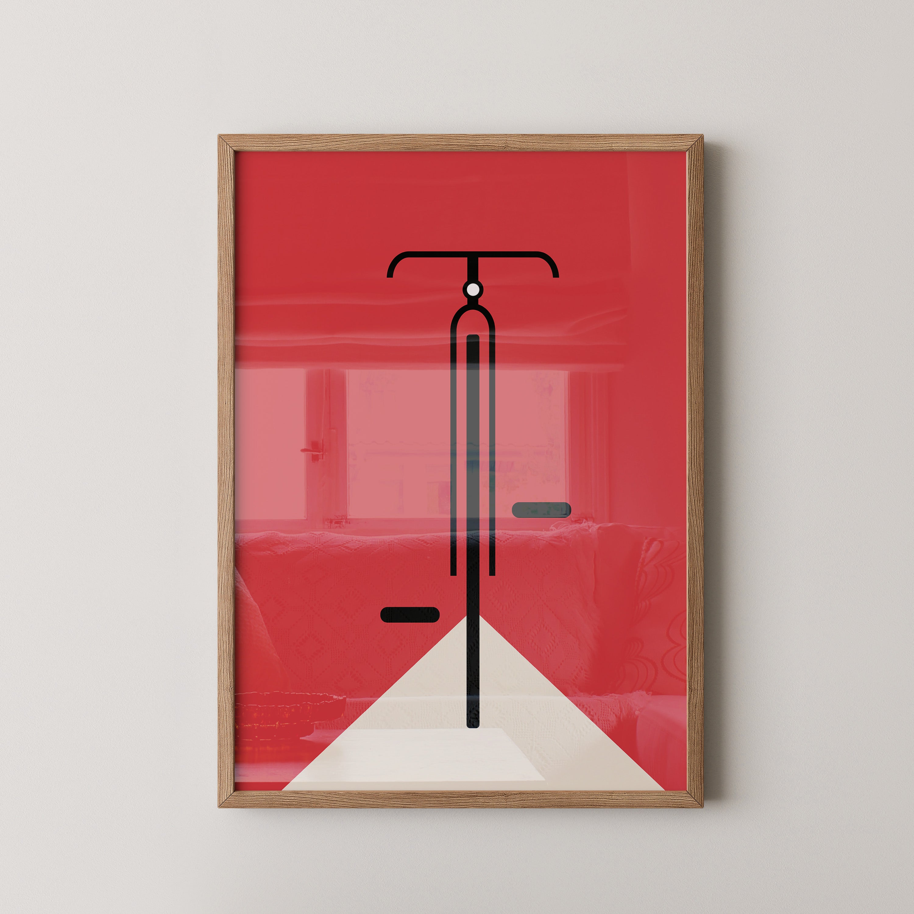 Fahrrad Grafik minimalistisch