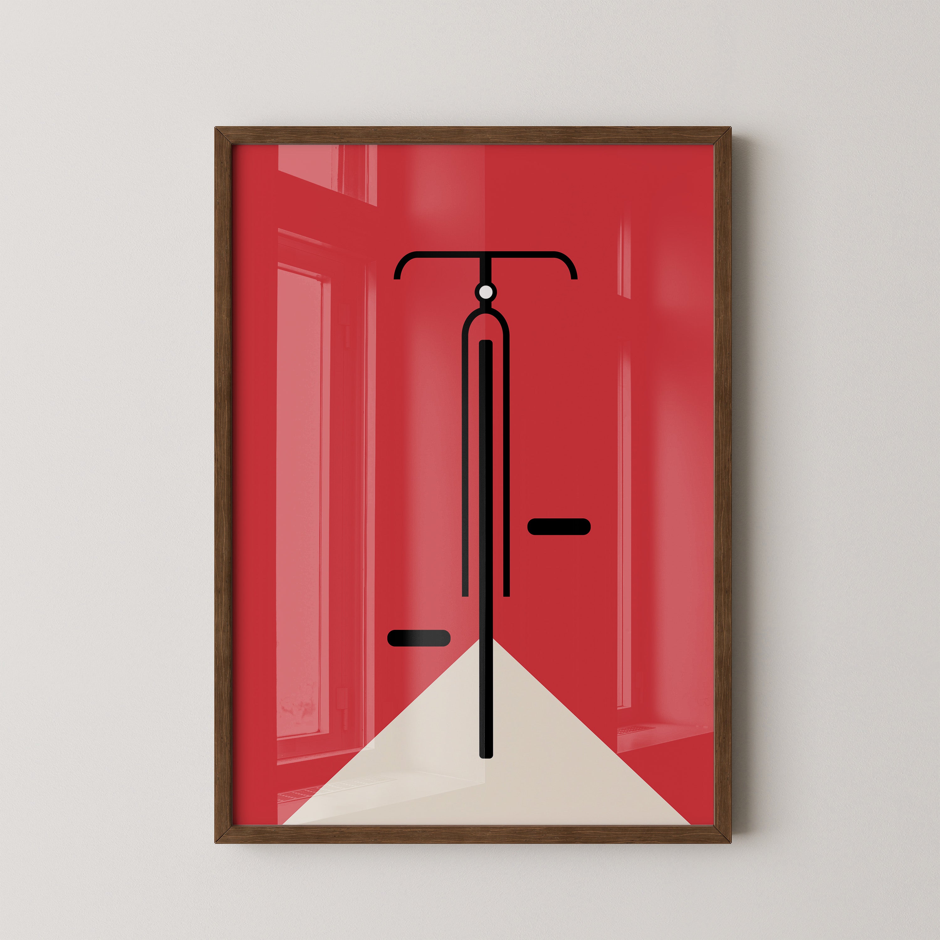 Fahrrad Grafik minimalistisch